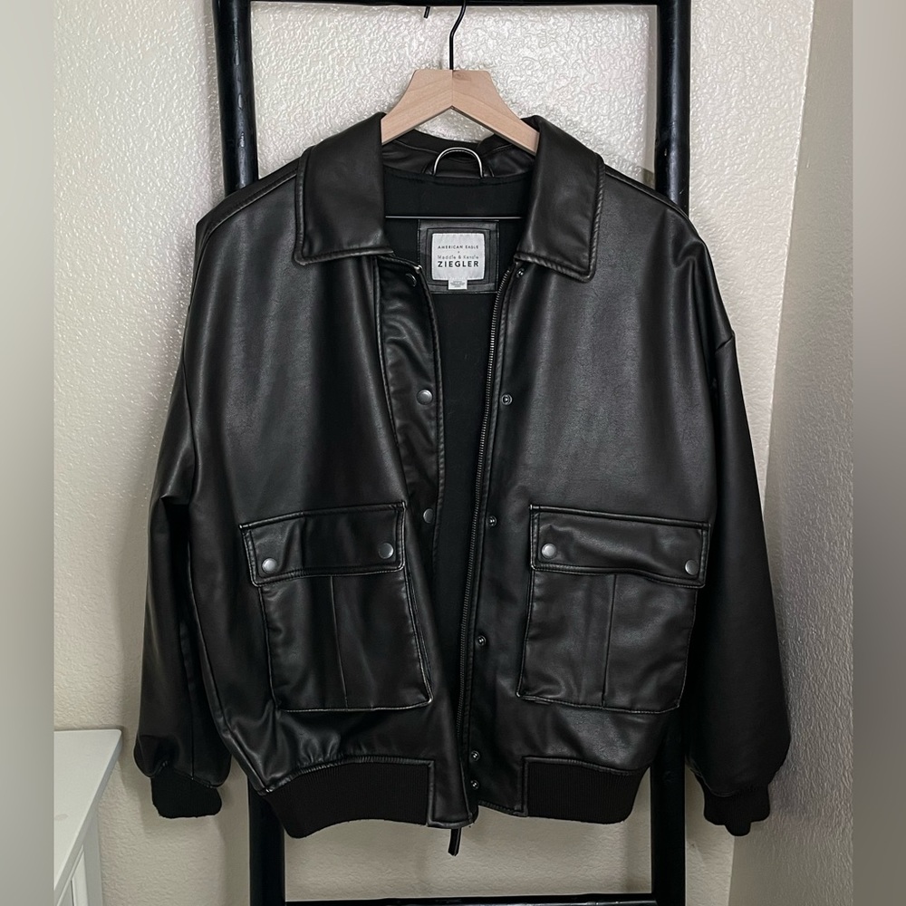 American Eagle The Ziegler Sisters Bomber Jacket size M